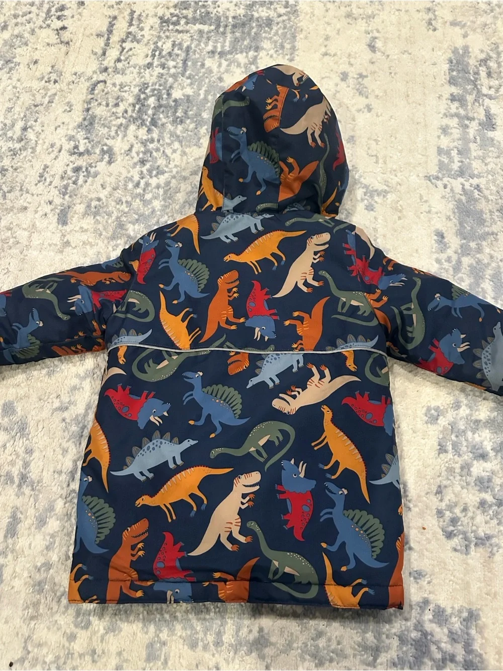 The Childrens Place Dinosaur 2 in 1 Hooded Winter Jacket - 4T/5T